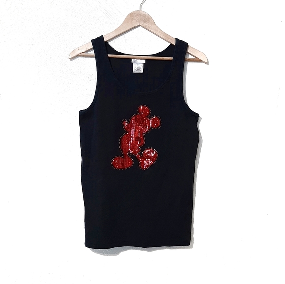 Disney Tops - Mickey Mouse Embellished Tank Top